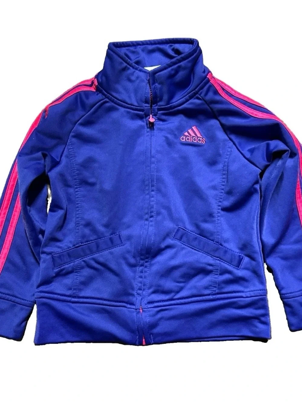 Toddler Girl Adidas Matching Set Track Jacket Sweatpants Size 12-18 Months
